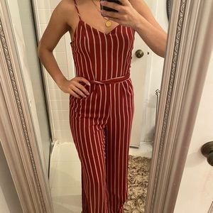 striped jumpsuit